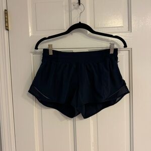 Lululemon navy Hotty hot shorts size 10